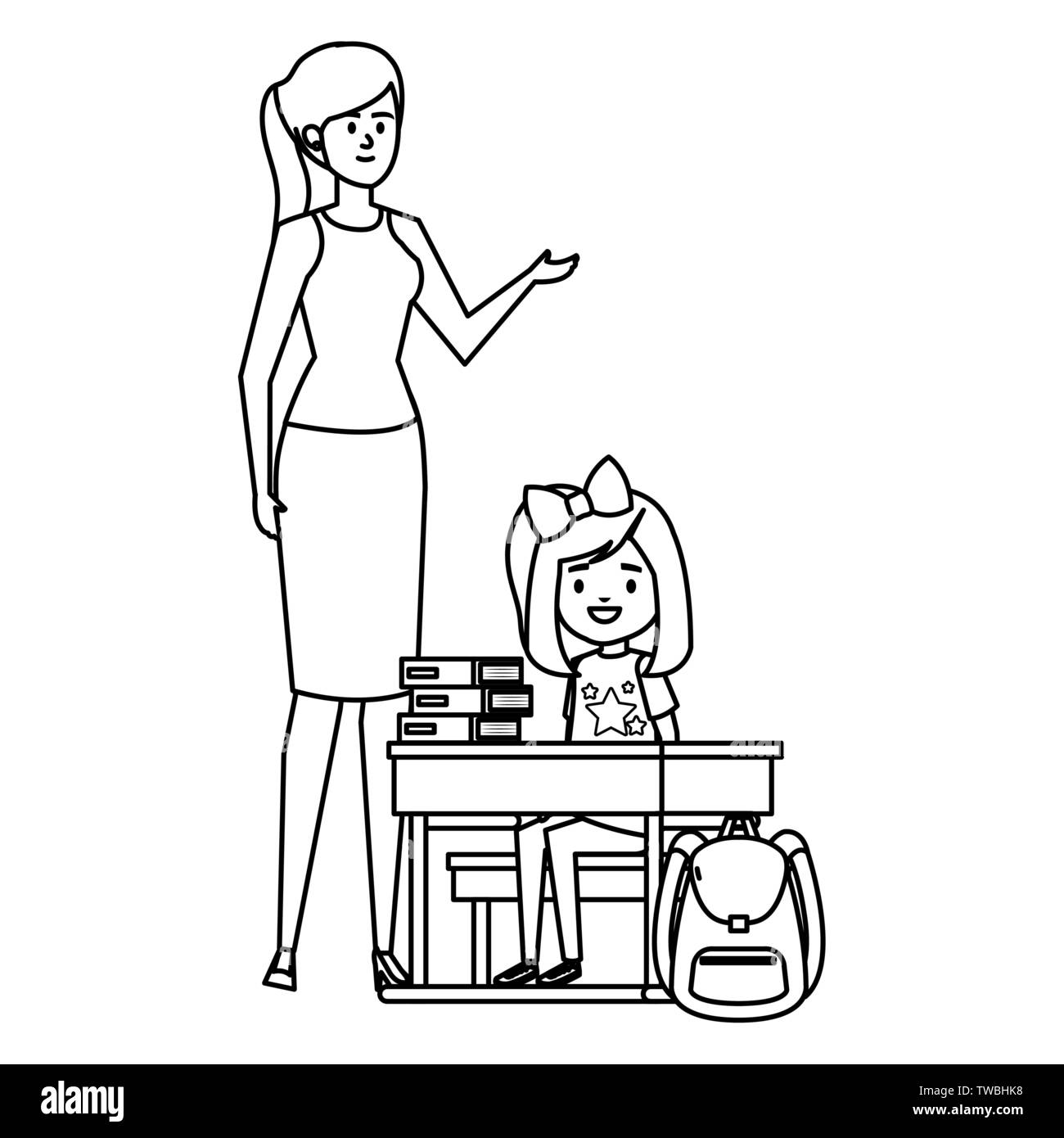 Schooldesk Black and White Stock Photos & Images - Alamy