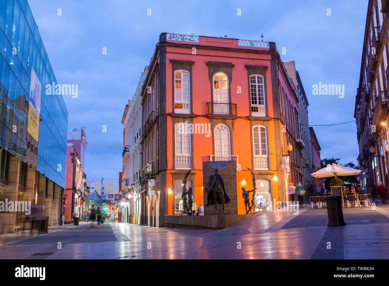 Historic district of Triana, Las Palmas, Gran Canaria, Spain - Stock Image