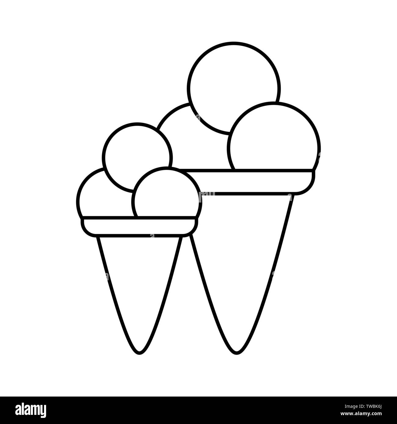 set of delicious ice creams isolated icon vector illustration design ...