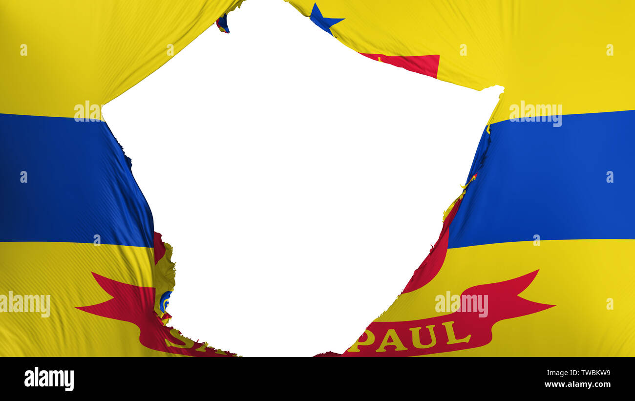 Cracked Saint Paul capital city flag Stock Photo Alamy