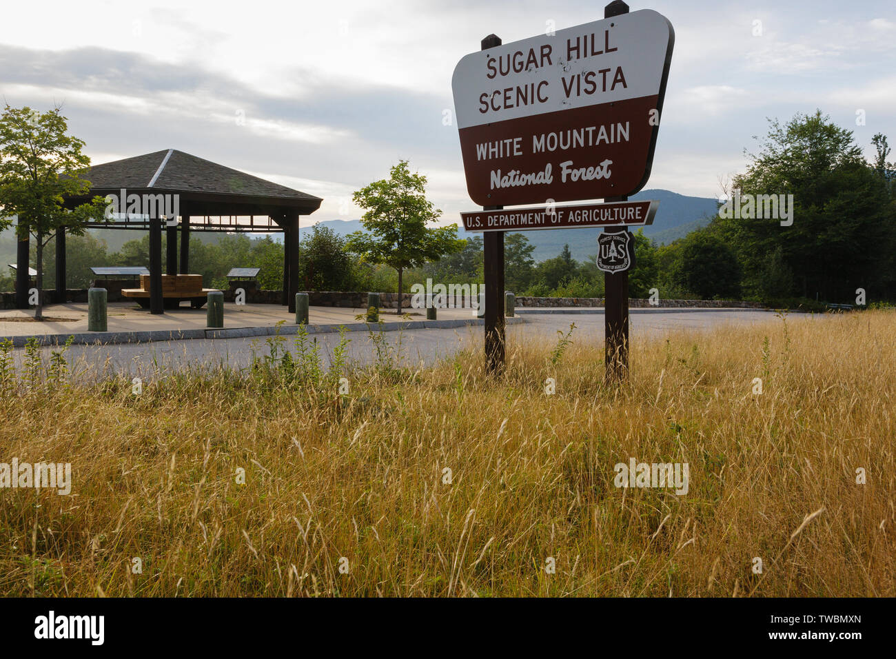 Sugar Hill Scenic Vista along the Kancamagus Scenic Byway in the White