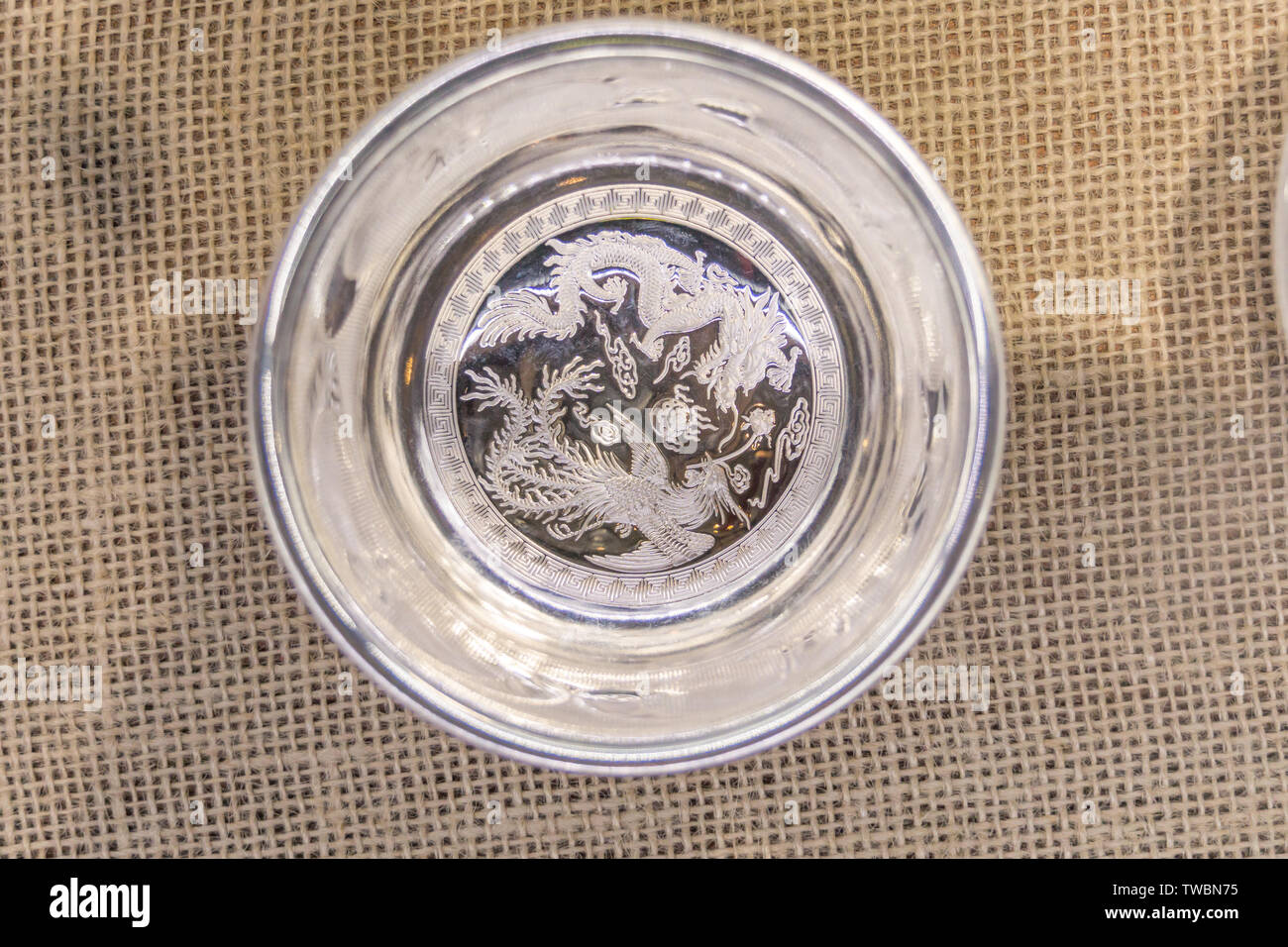 Silver rice bowl hi-res stock photography and images - Alamy