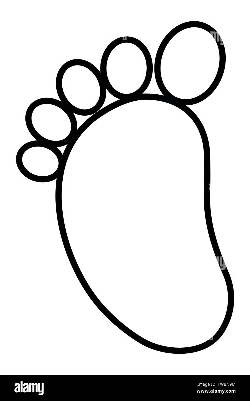 baby foot print clip art free