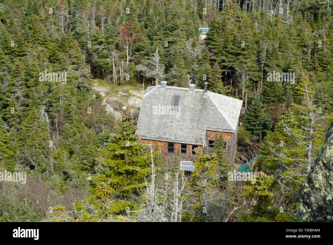 Looking Down On Gray Knob Cabin From An Overlook Along Lowe S Path