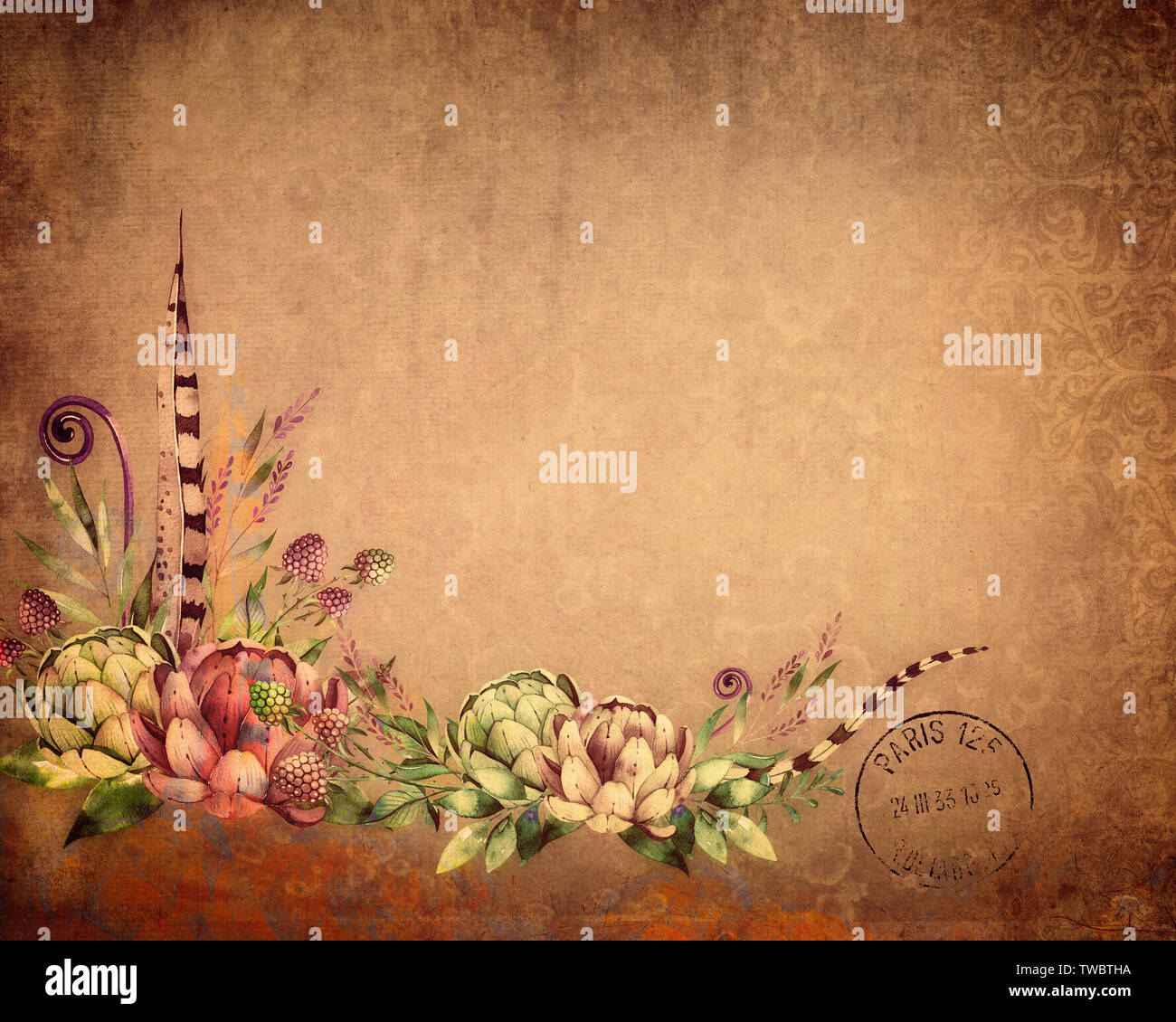 DIGITAL ART: Greeting card design Stock Photo - Alamy