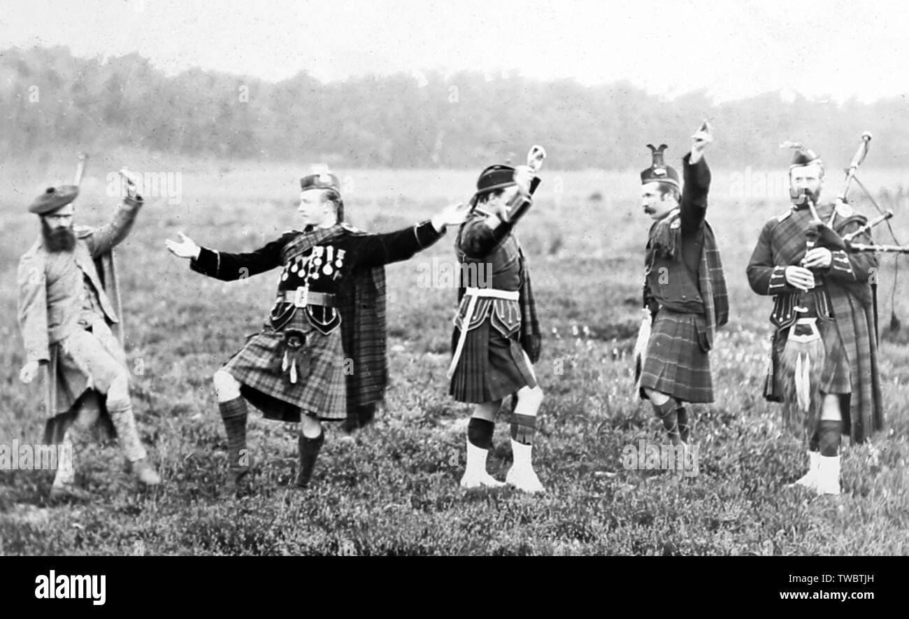 Highland dancing Stock Photo