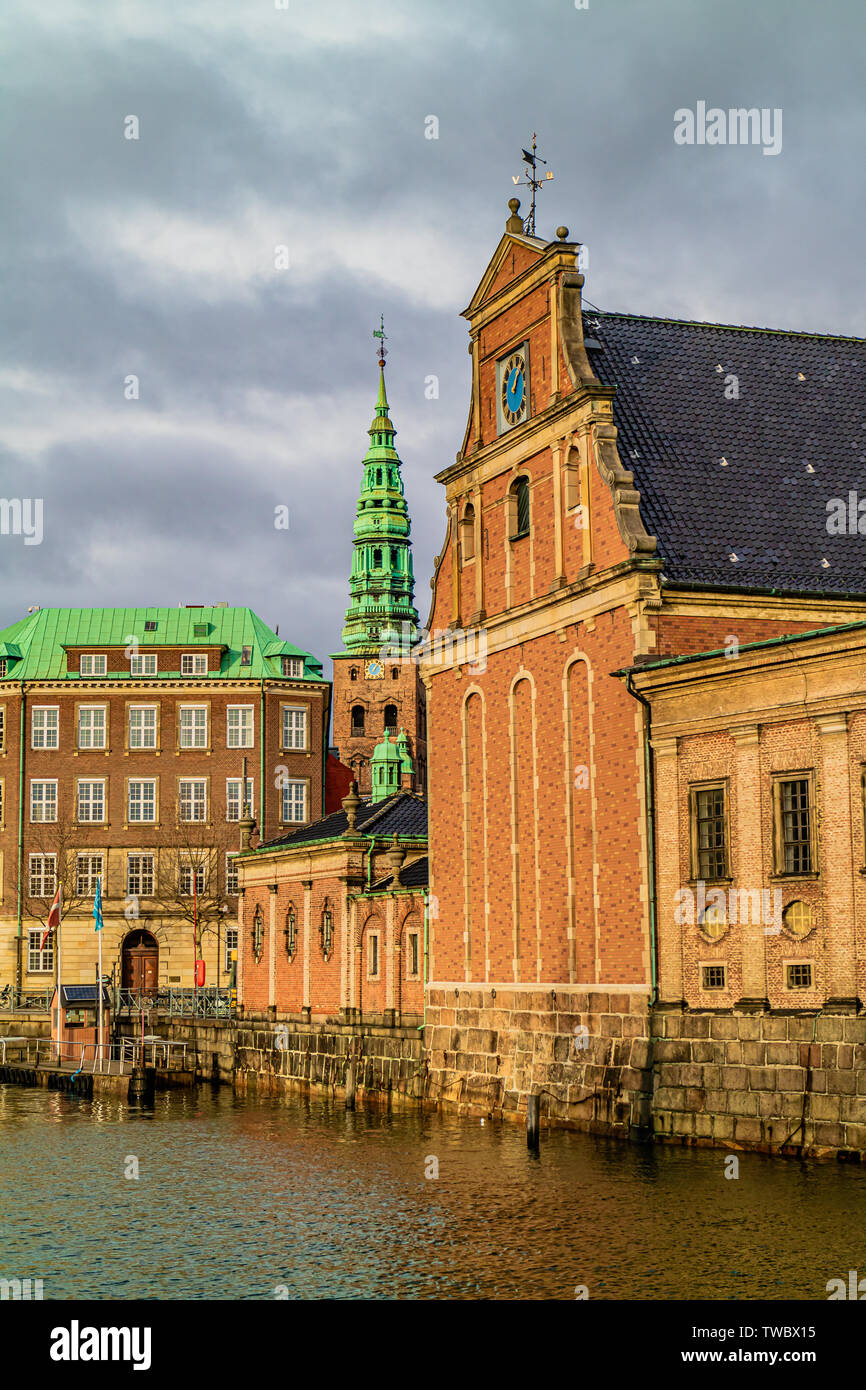The 17th century Church of Holmen on Holmens Kanal, Copenhagen, Denmark. January 2019. Stock Photo