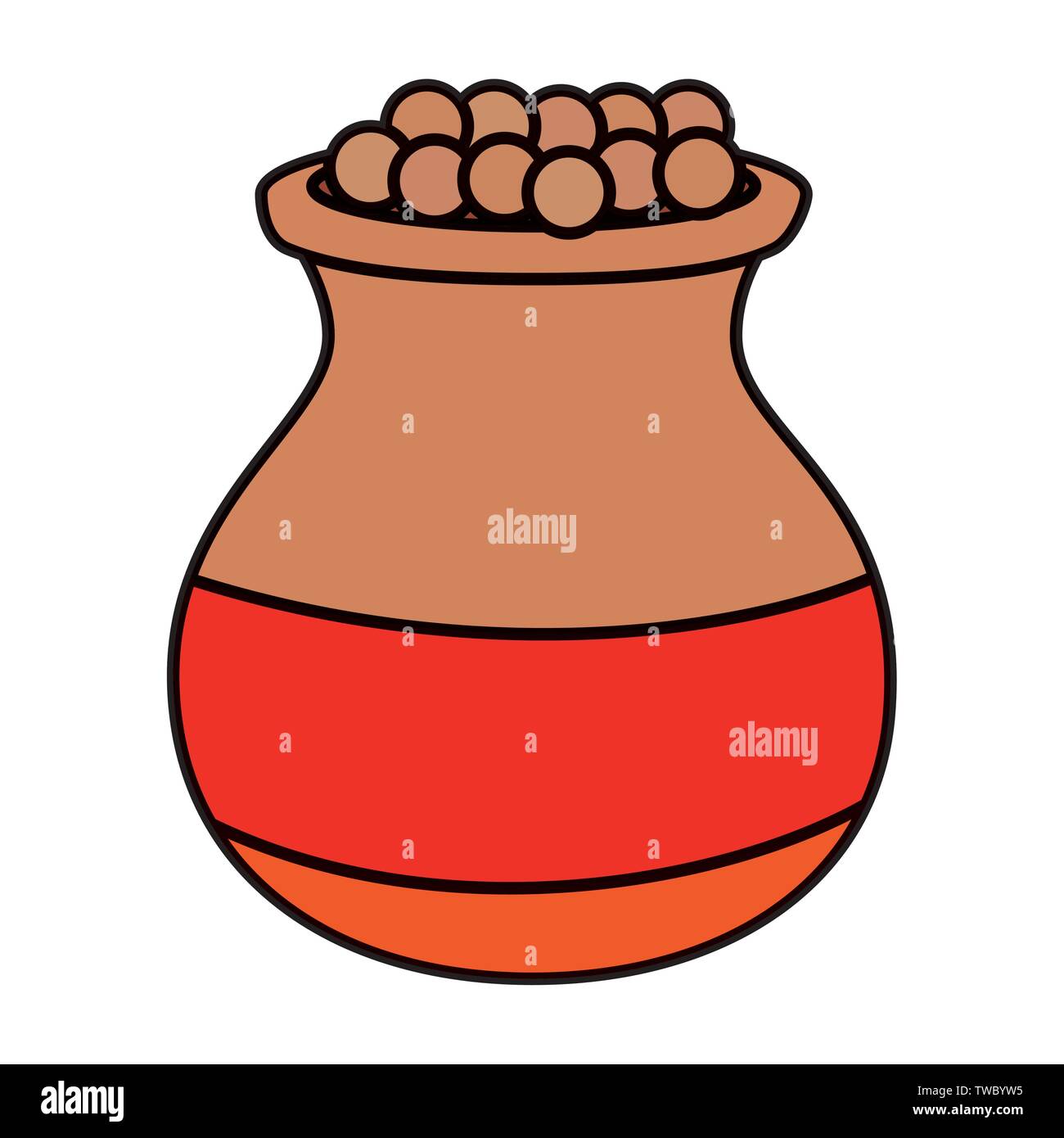 indian ceramic jar with food Stock Vector Image & Art Alamy