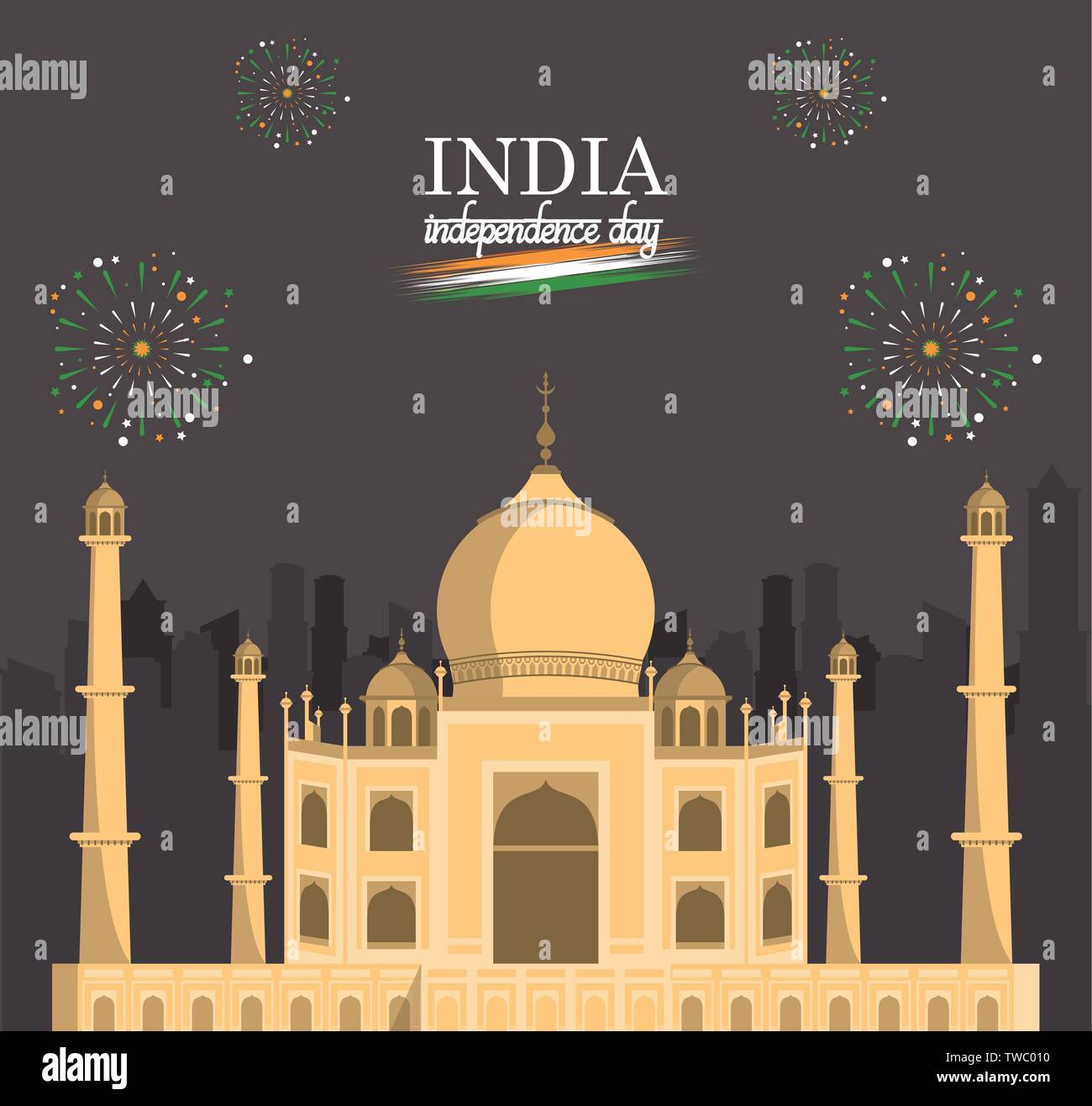 India independence day card colorful Stock Vector Image & Art - Alamy