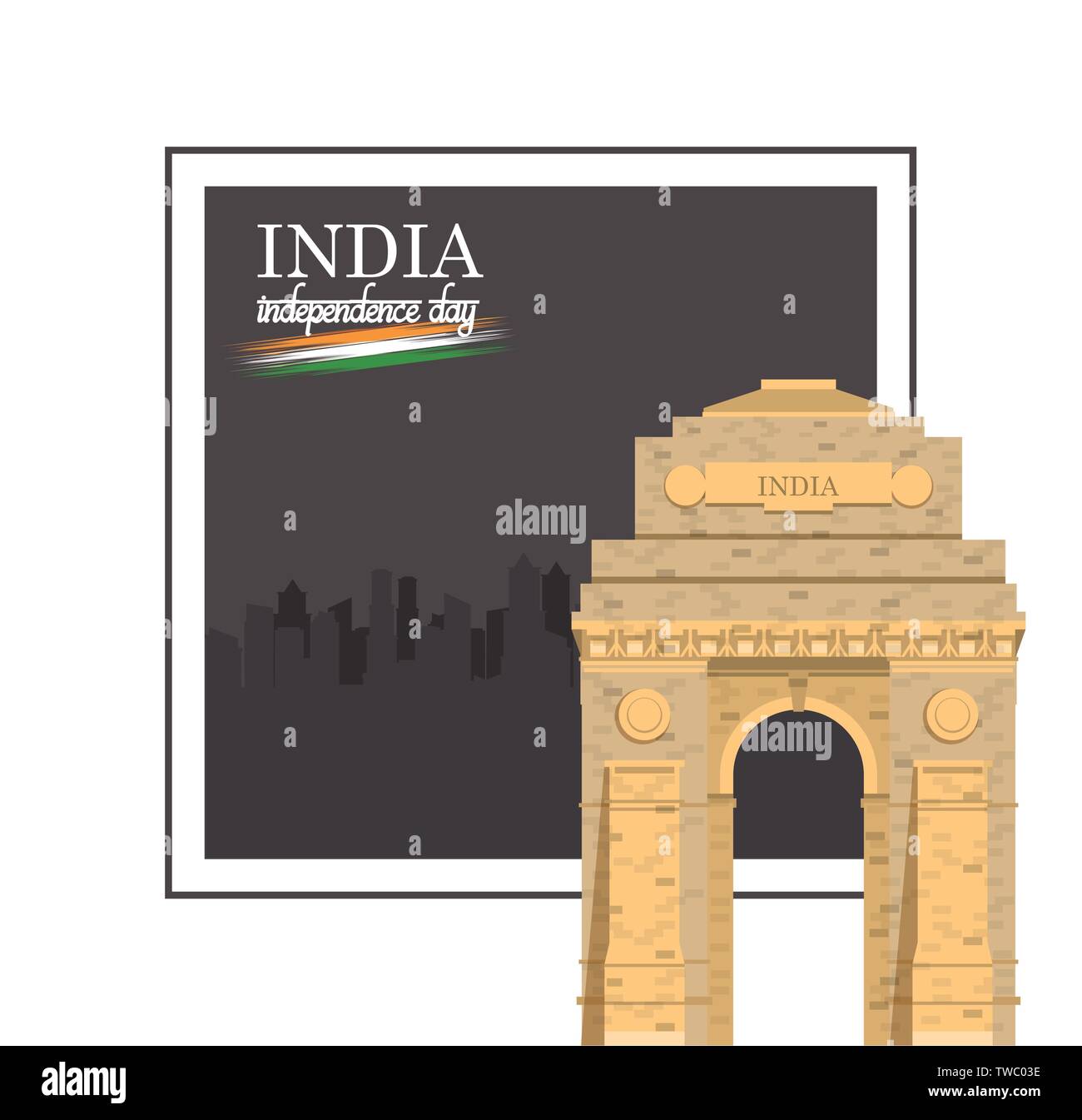 India independence day card colorful Stock Vector Image & Art - Alamy