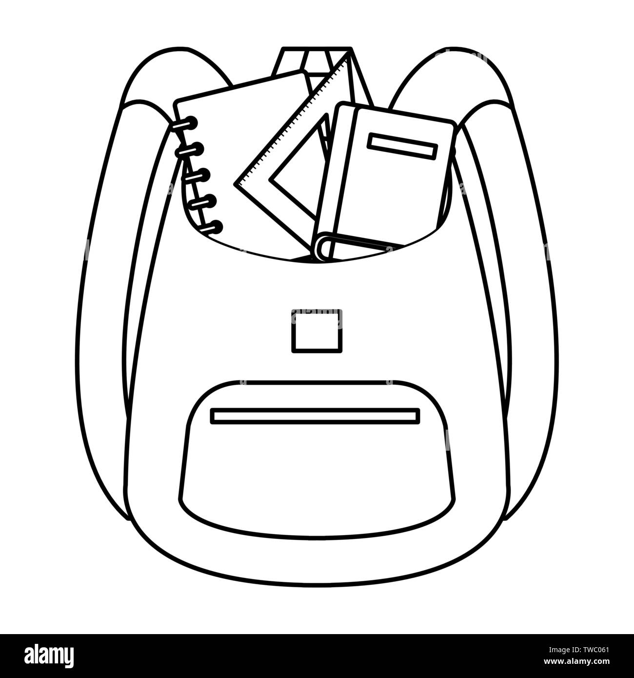 Bag Clipart Black And White School Bag Black And White Clipart Images