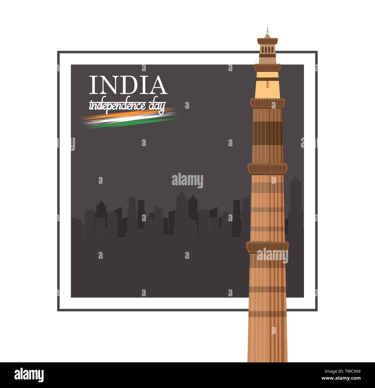 India independence day card colorful Stock Vector Image & Art - Alamy