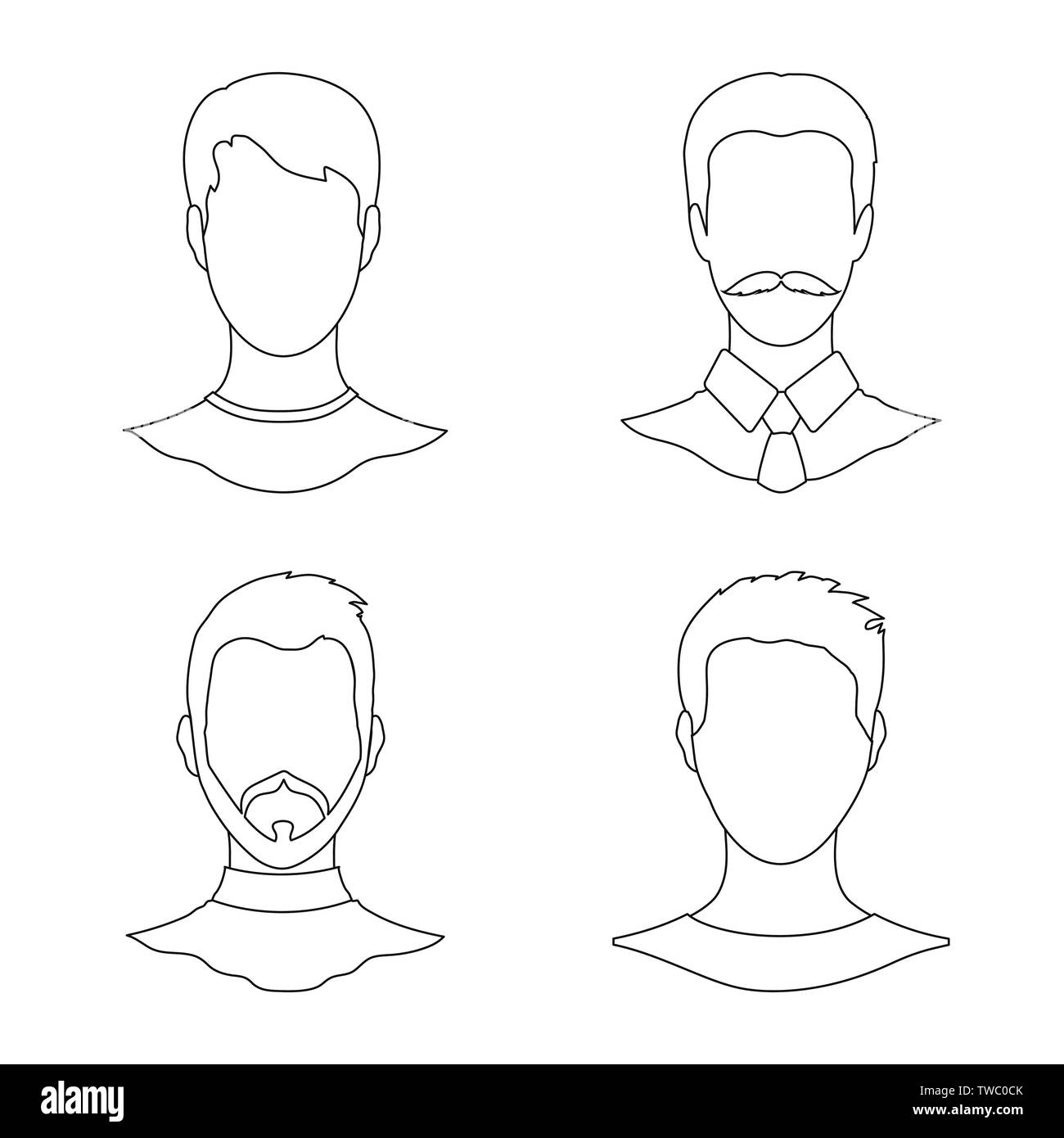 Isolated object of professional and photo icon. Collection of professional and profile stock vector illustration. Stock Vector