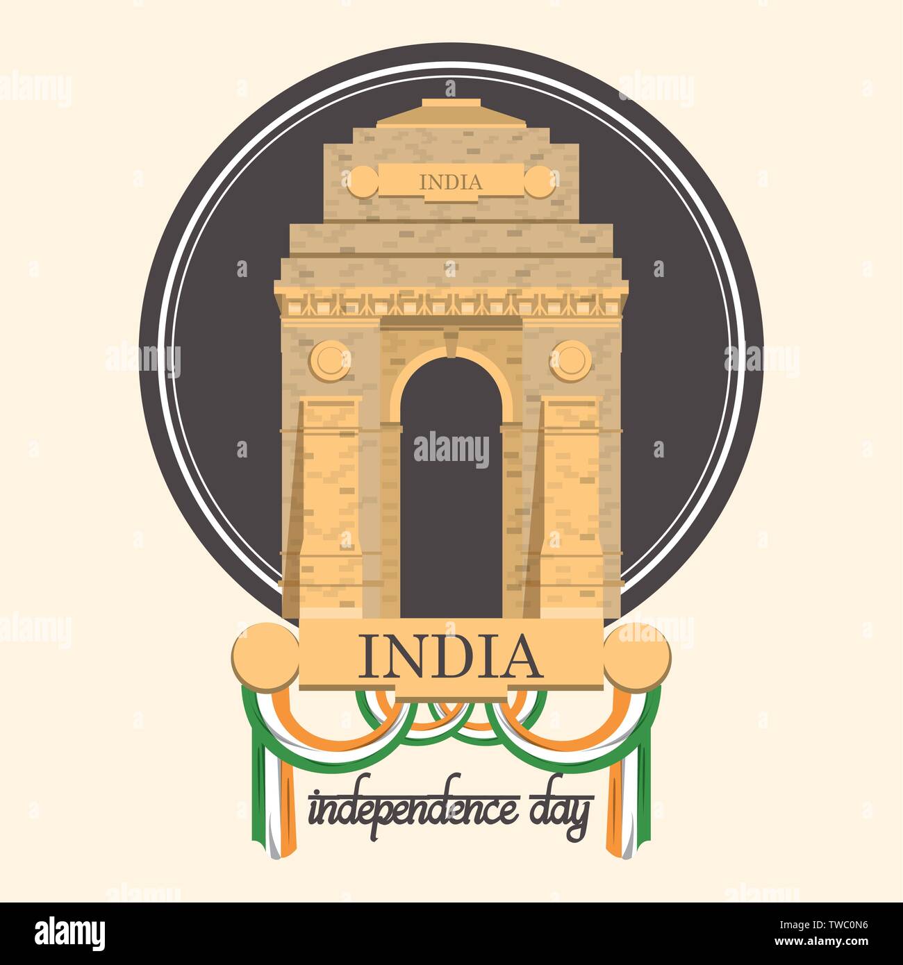 India independence day card colorful Stock Vector Image & Art - Alamy