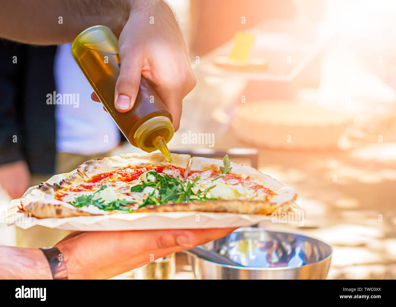 Olive oil pizza hires stock photography and images Alamy
