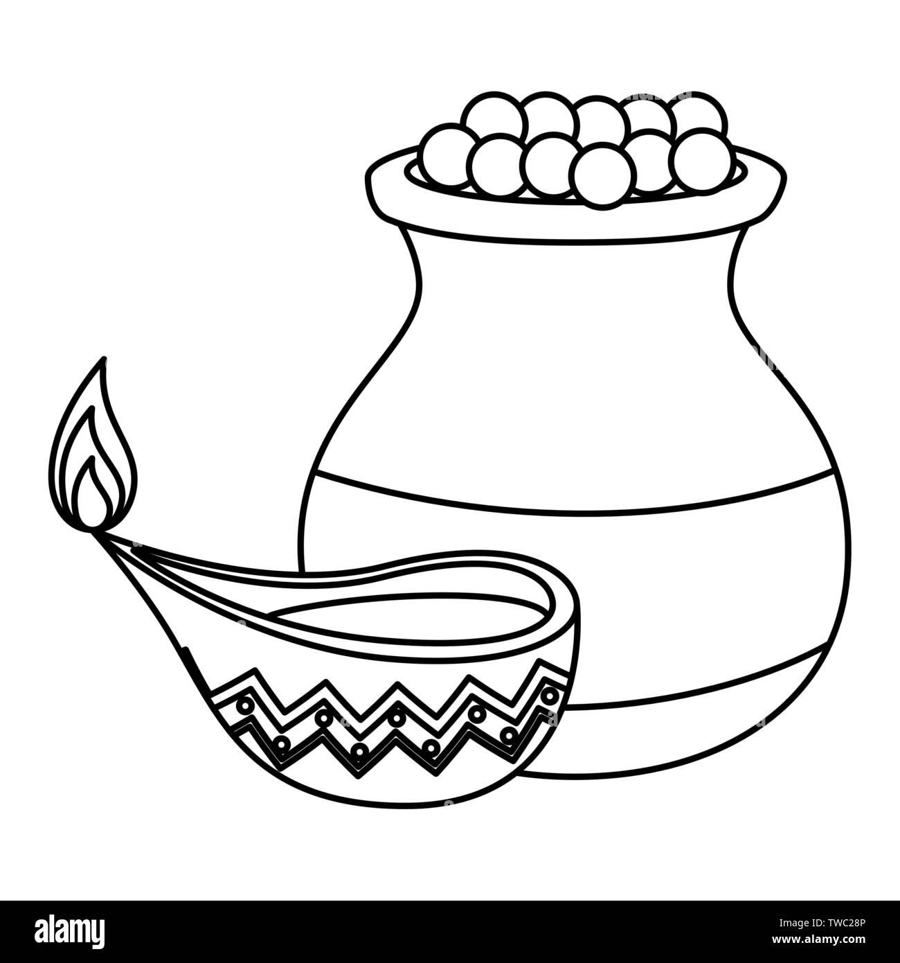 Indian vase Black and White Stock Photos & Images Alamy