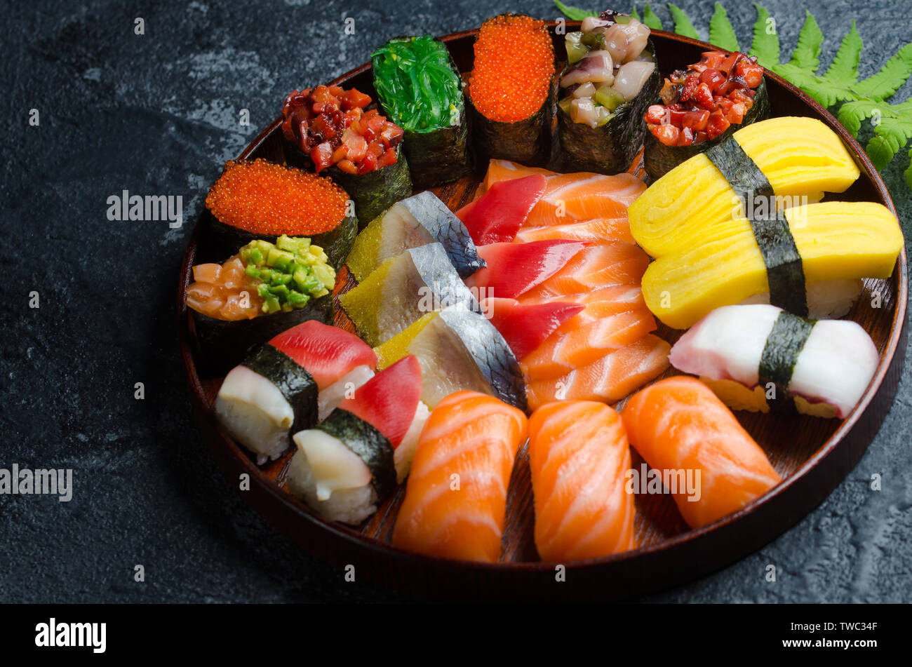 Premium Photo  Japanese poki with sashimi salmon avocado udon wakame  seaweed tuna on the old rusty wood table