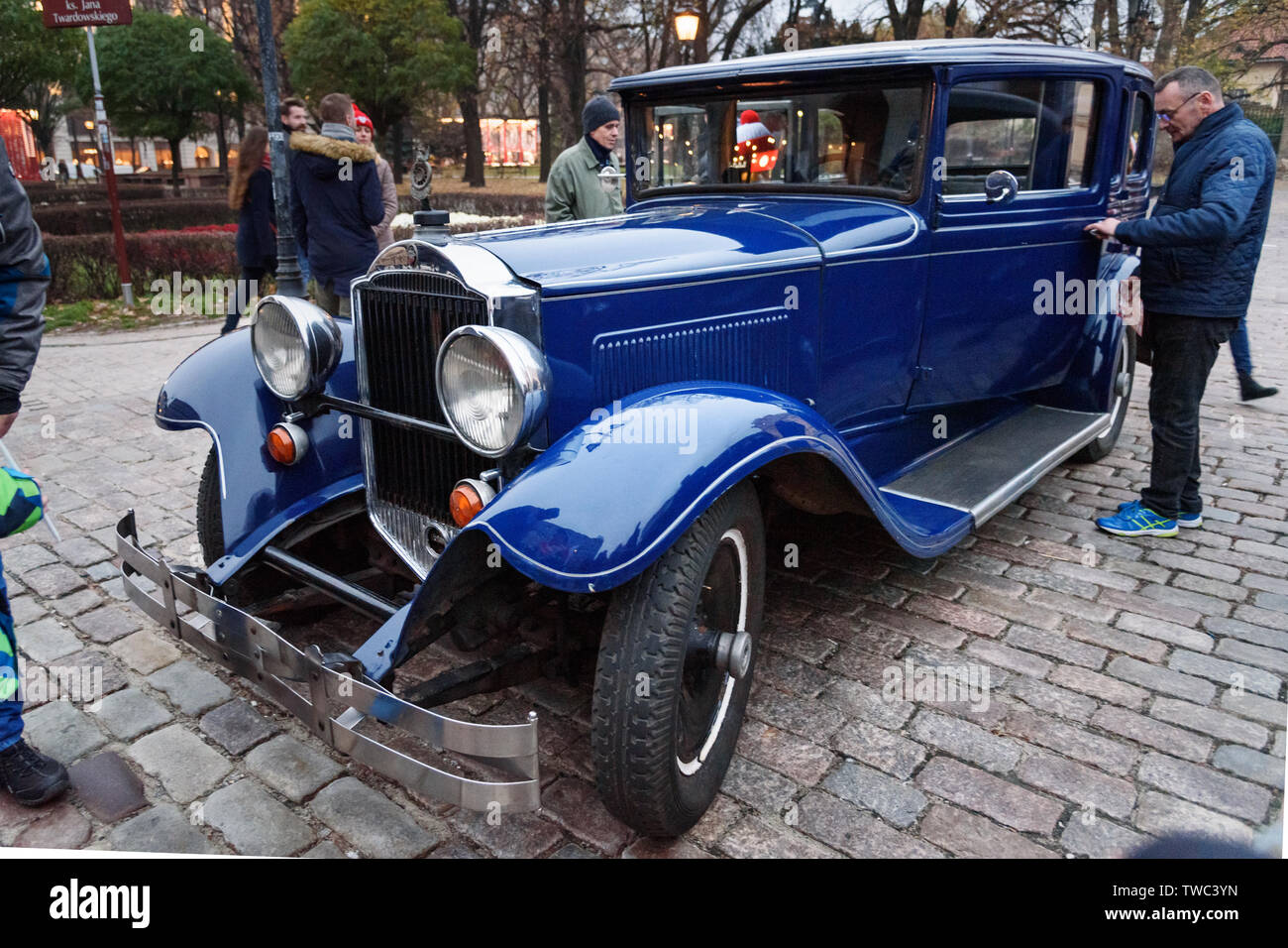 Warsaw, Poland November 11, 2018 Vintage car 1929 Packard 645 Deluxe