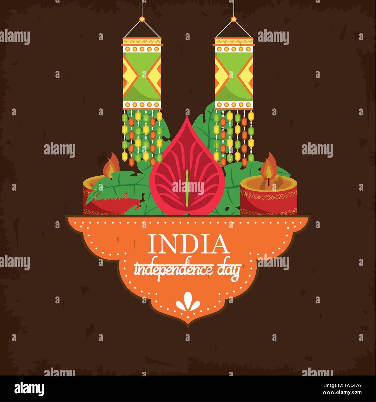 India independence day card colorful Stock Vector Image & Art - Alamy