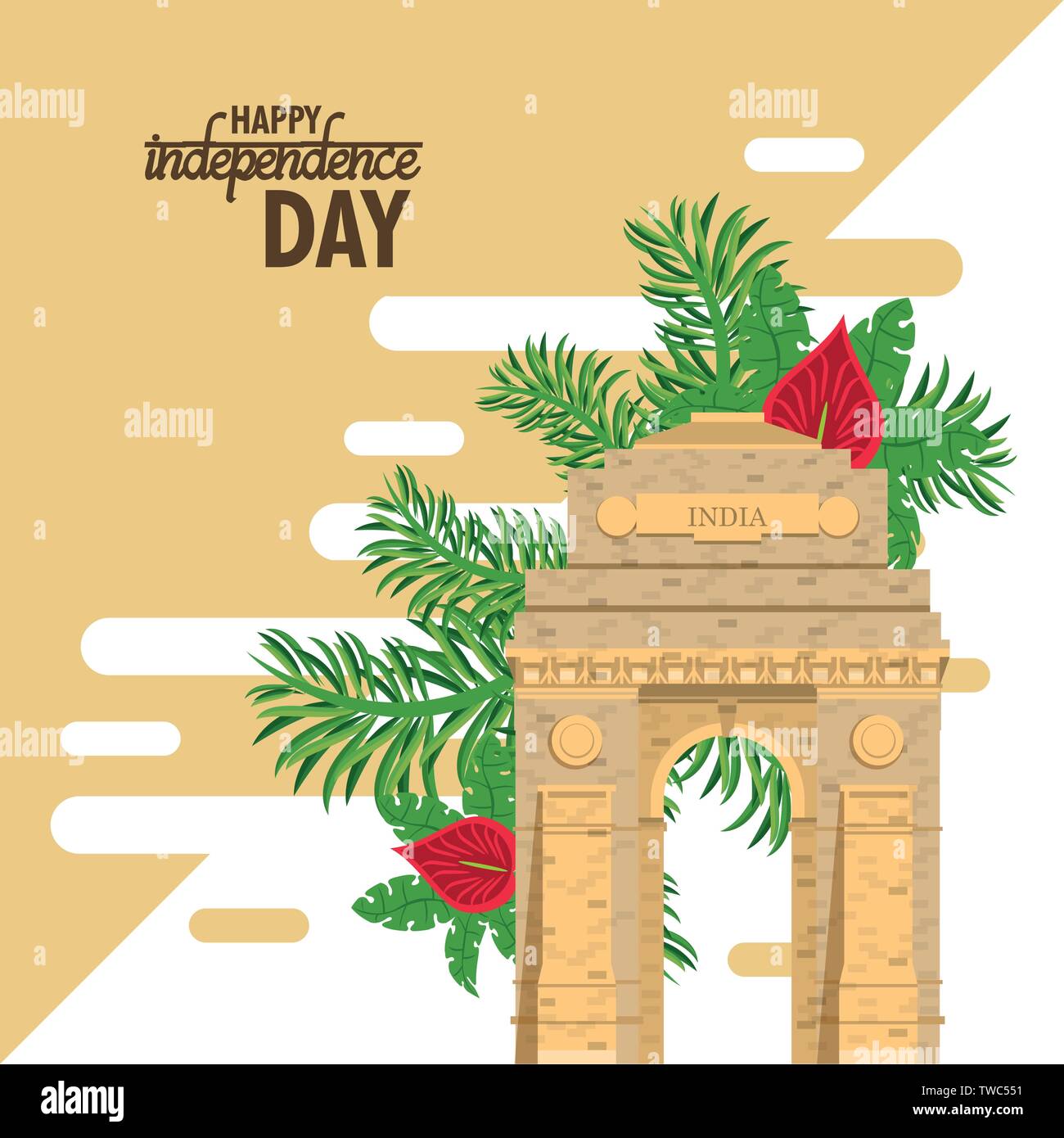 India independence day card colorful Stock Vector Image & Art - Alamy
