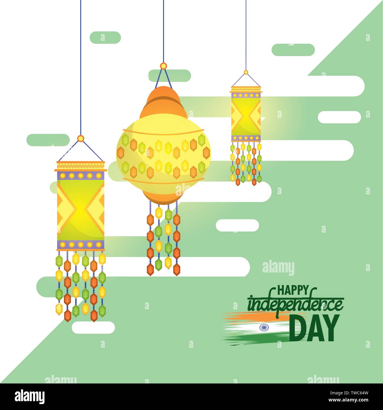 India independence day card colorful Stock Vector Image & Art - Alamy
