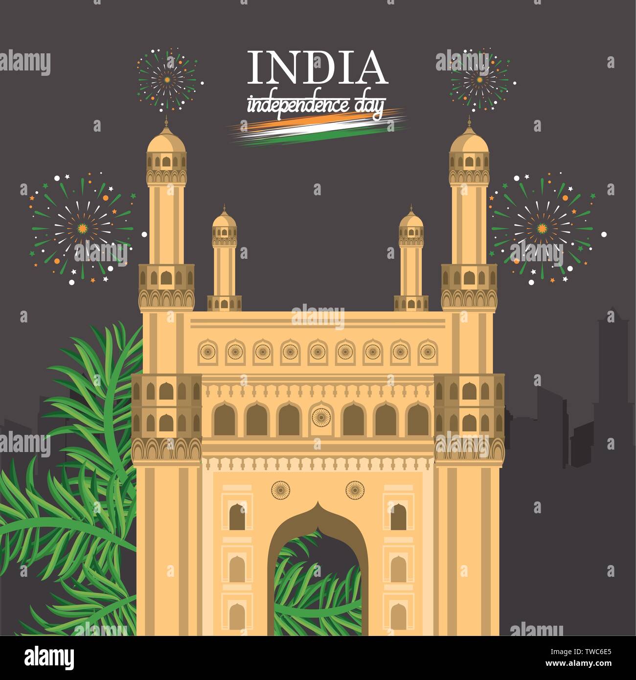 India independence day card colorful Stock Vector Image & Art - Alamy