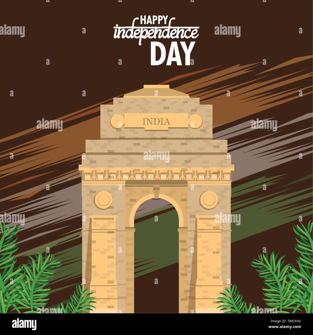 India independence day card colorful Stock Vector Image & Art - Alamy