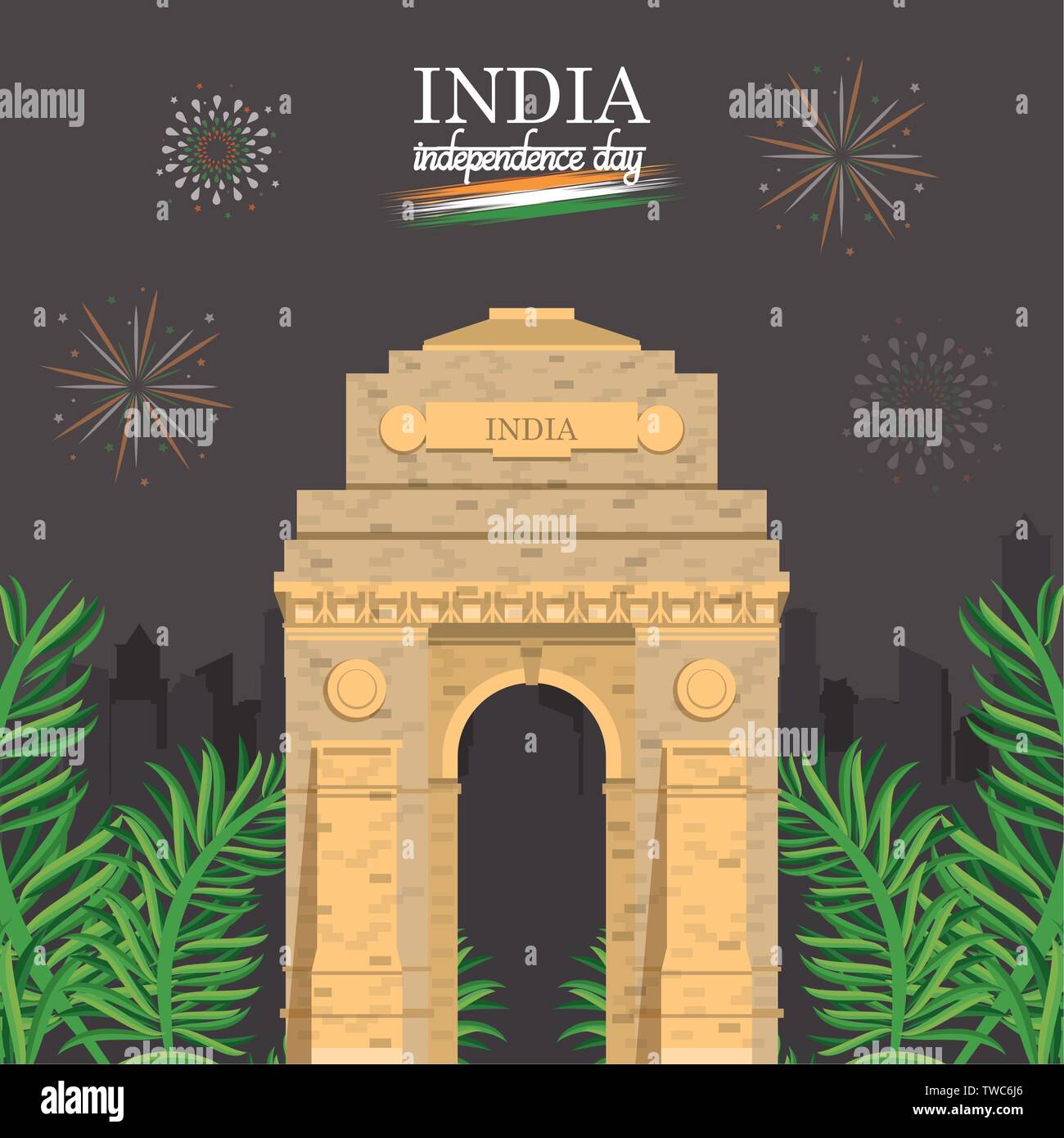 India independence day card colorful Stock Vector Image & Art - Alamy