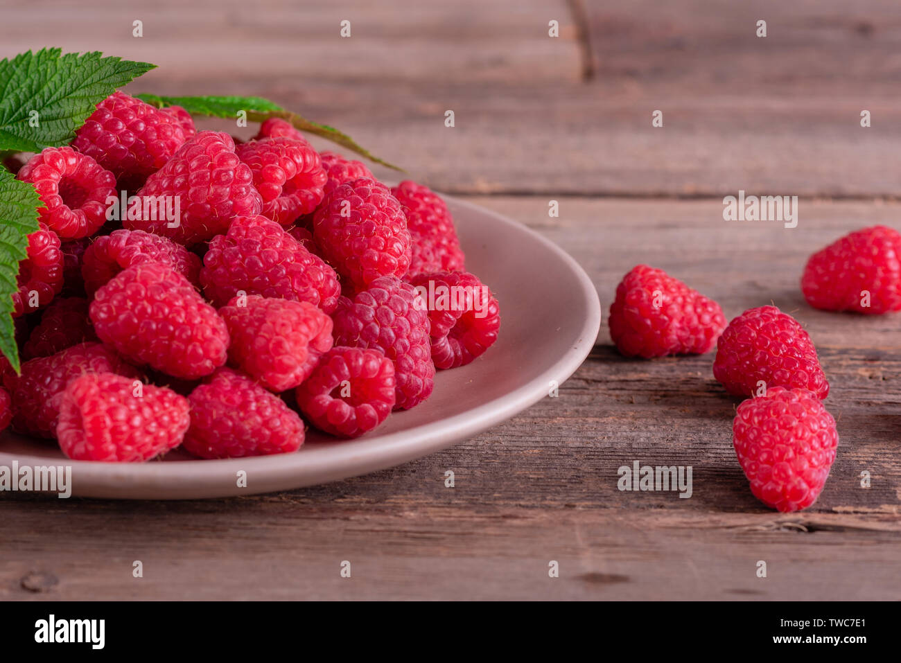 Organic Raspberries Sweets Sweet fresh organic raspberries background close-up. Fresh and sweet ...