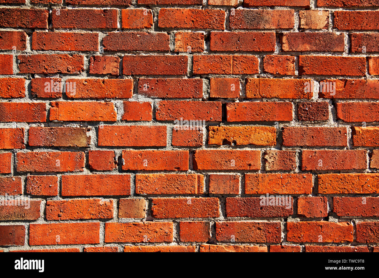 old red brick wall as texture Stock Photo