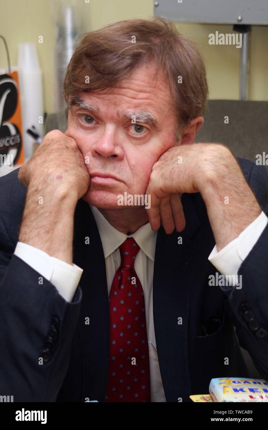New York, NY 9-30-2008Garrison Keillor signing his novel 'Liberty' at Barnes & Noble Bookstore, Lincoln Sq. Digital photo by Adam Scull-PHOTOlink/MediaPunch Stock Photo