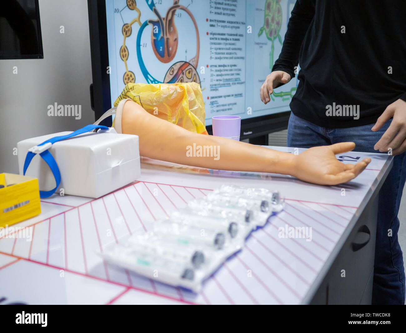 medical dummies, skeleton, skull organs brain arm Stock Photo Alamy