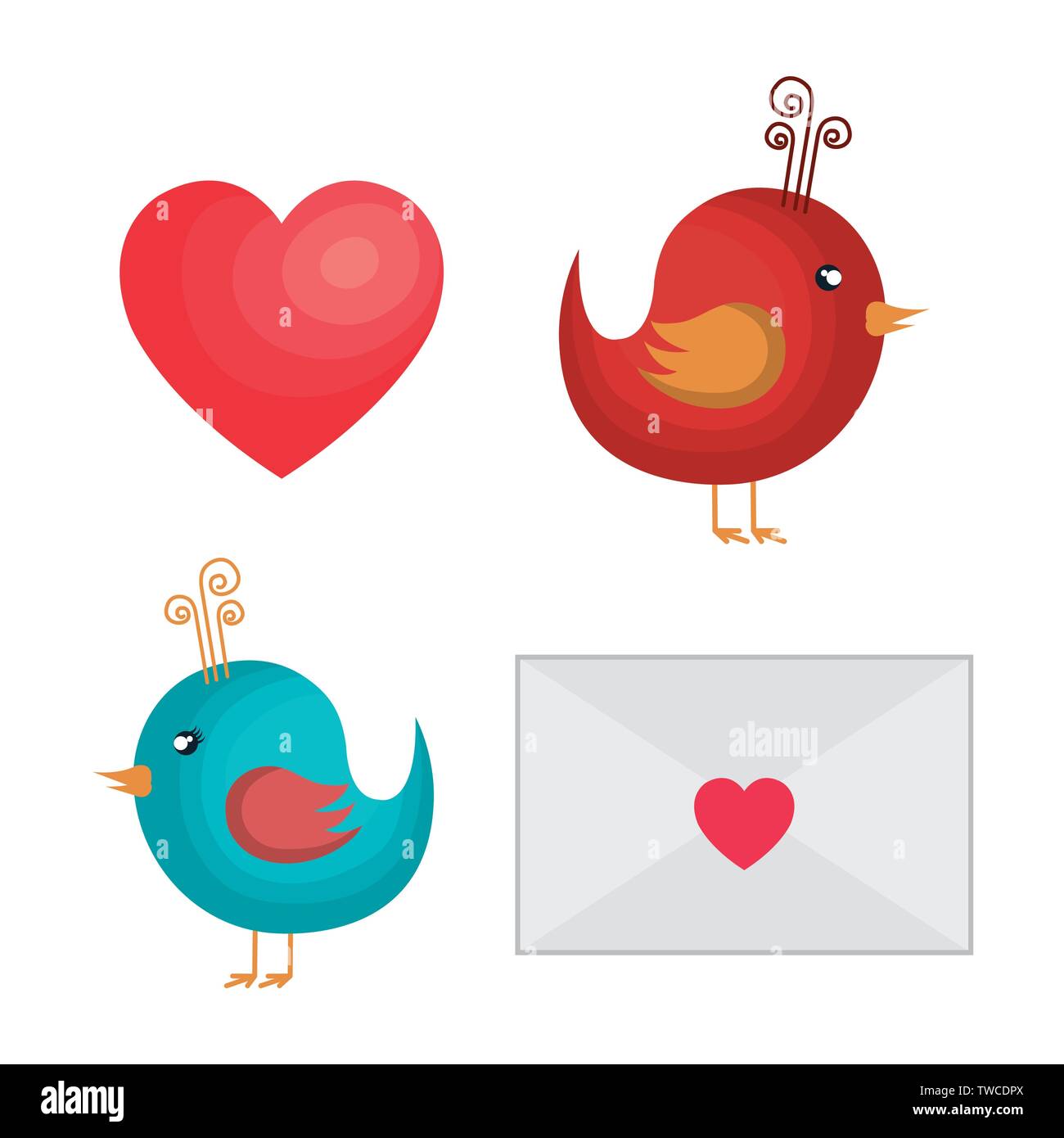 Happy Valentines Day Card, vector illustration Stock Vector Image & Art ...