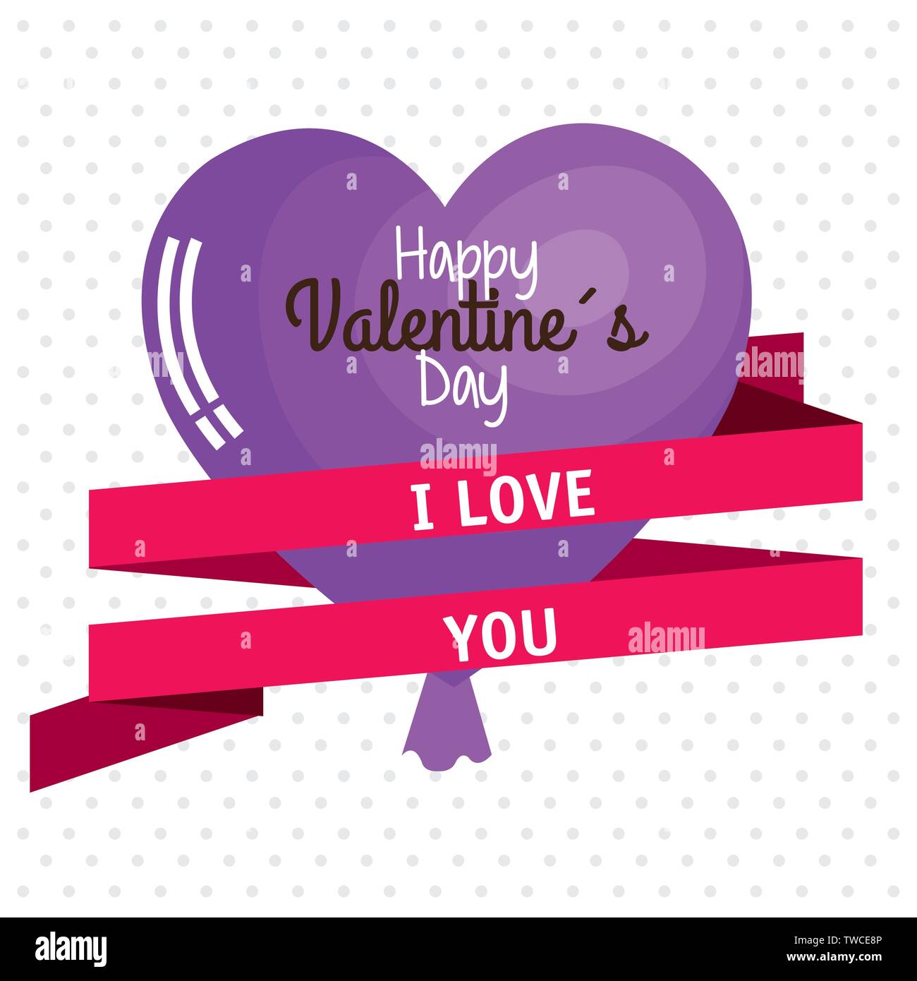 Happy Valentines Day Card, vector illustration Stock Vector Image & Art ...