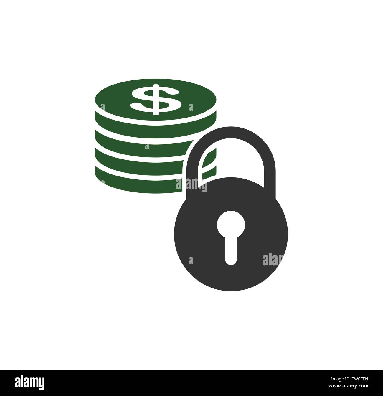 Money security related icon on background for graphic and web design ...