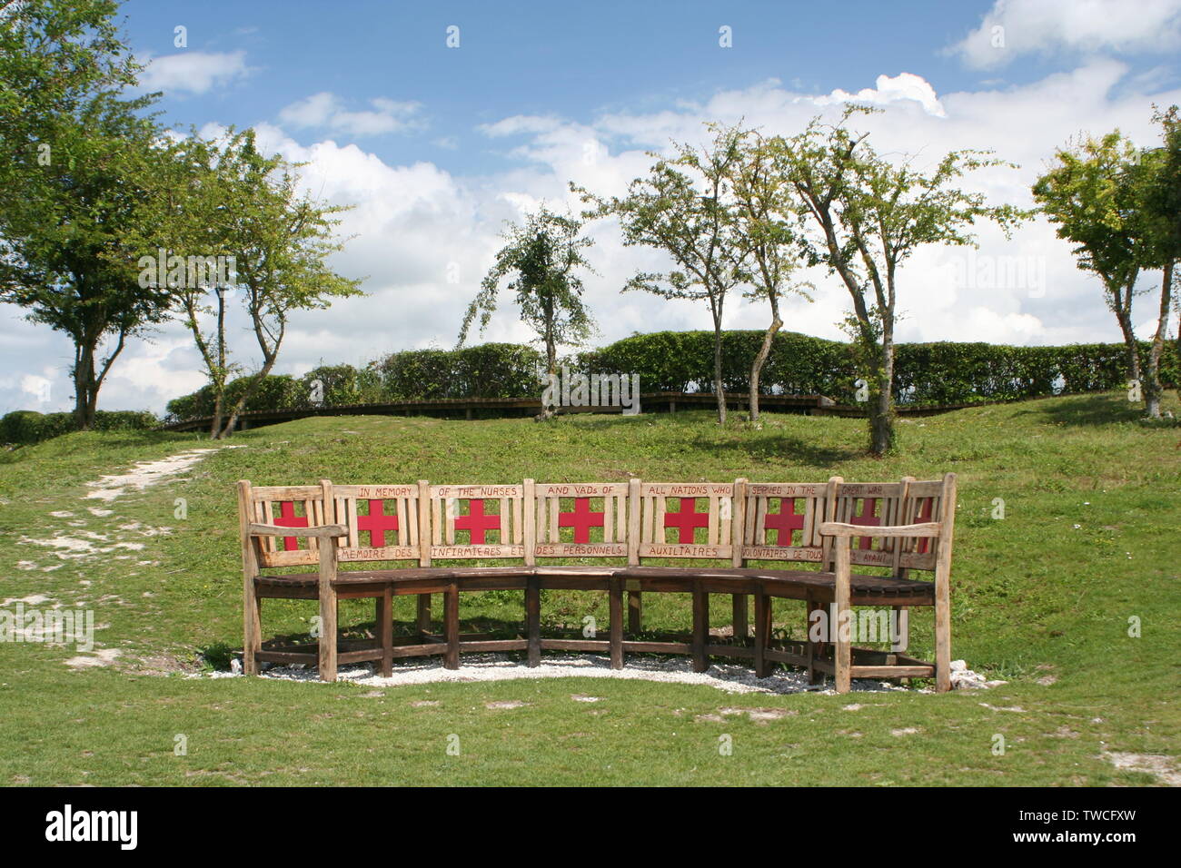 Campos de batalla de la primera guerra mundial hires stock photography