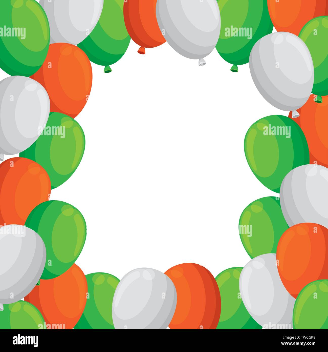 balloons helium floating decorative frame Stock Vector Image & Art - Alamy