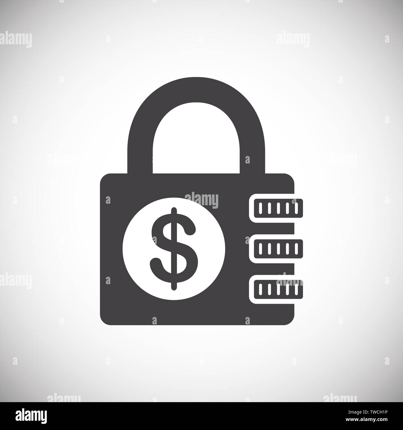 Money security related icon on background for graphic and web design ...