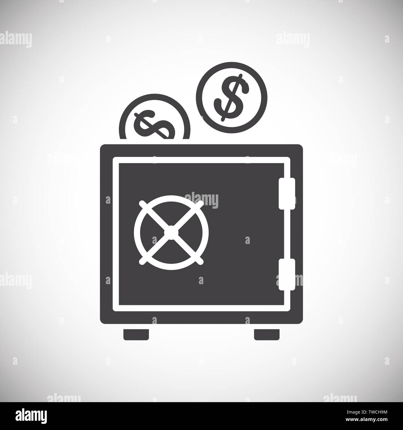 Money security related icon on background for graphic and web design ...