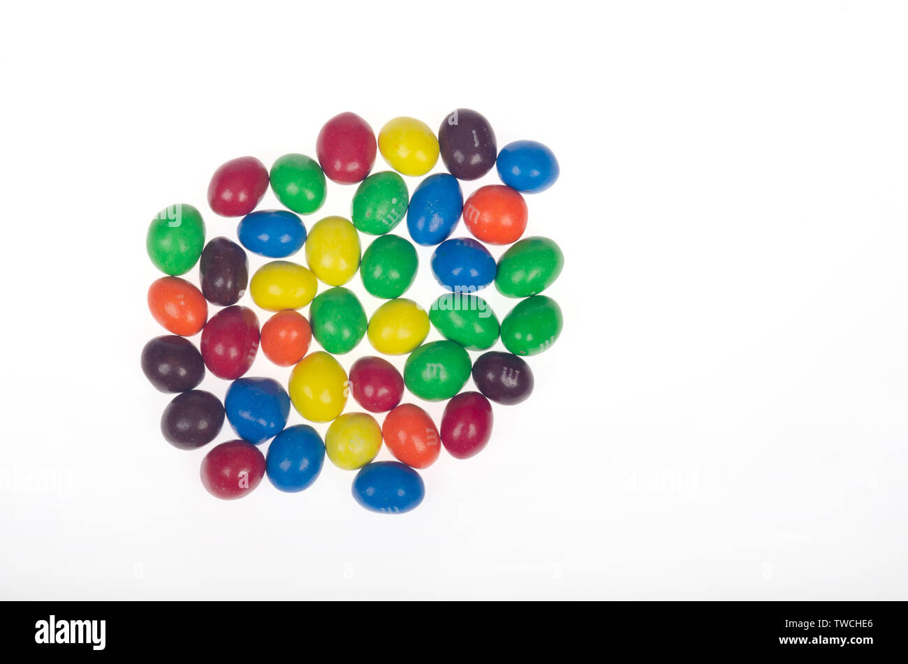 Peanut M&M’s candy multicolor snacks with milk chocolate, candy