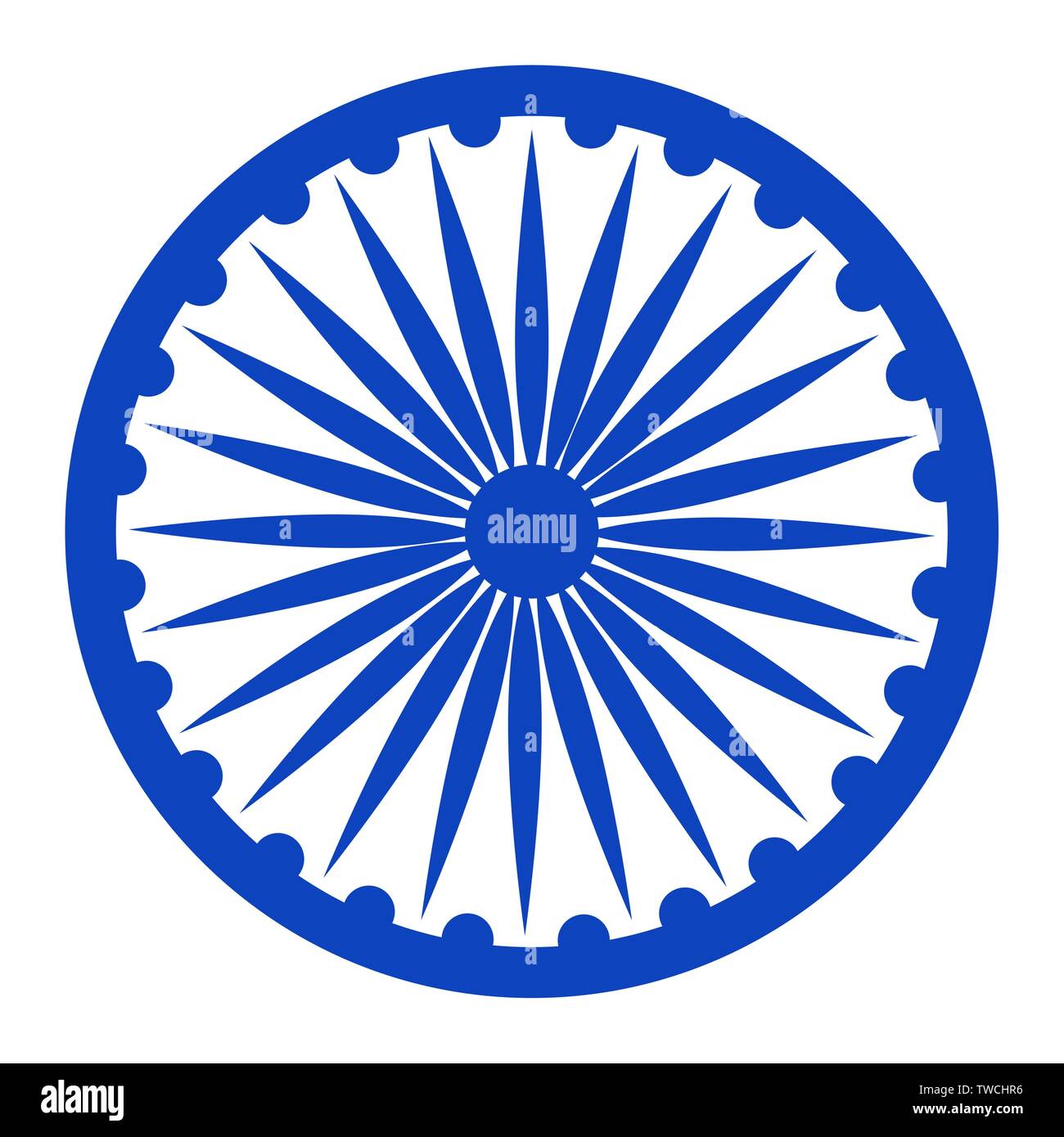 ashoka chakra indian emblem icon Stock Vector Image & Art Alamy