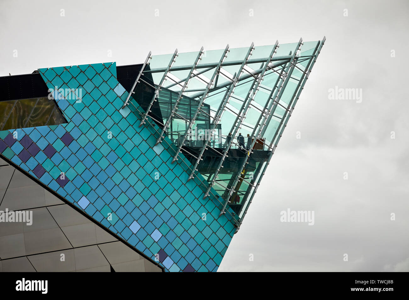 Kingston upon Hull port city East Yorkshire Depp, a Huge aquarium situated at Sammy's Point, Humber Estuary building designed by Sir Terry Farrell Stock Photo