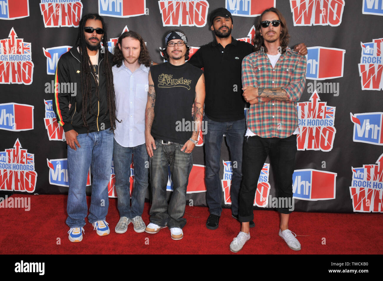 LOS ANGELES, CA. July 11, 2008: Incubus at the VH1 Rock Honors tribute to The Who at UCLA's Pauley Pavilion. © 2008 Paul Smith / Featureflash Stock Photo