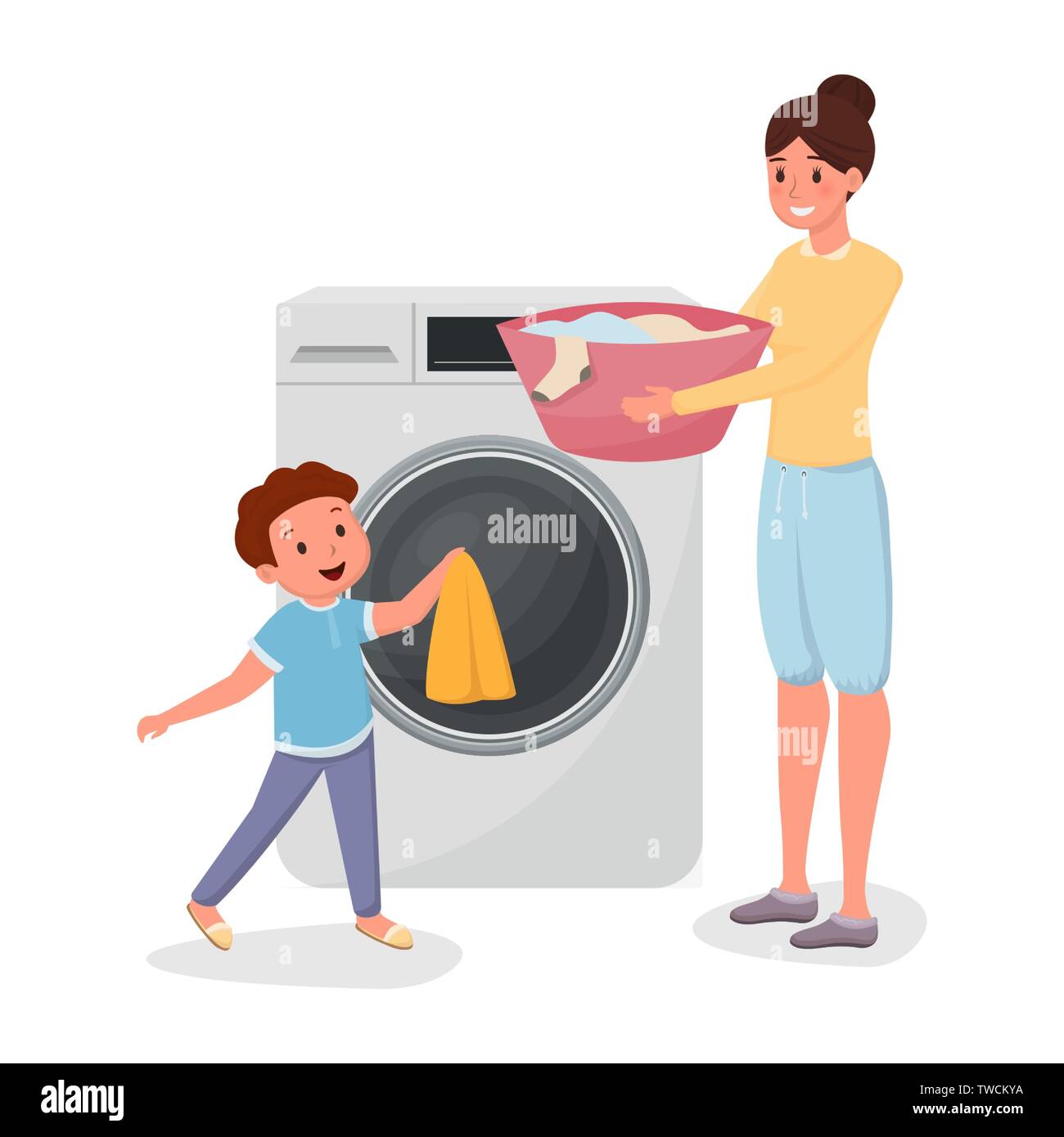 Cartoon Laundry Stock Photos & Cartoon Laundry Stock Images Alamy