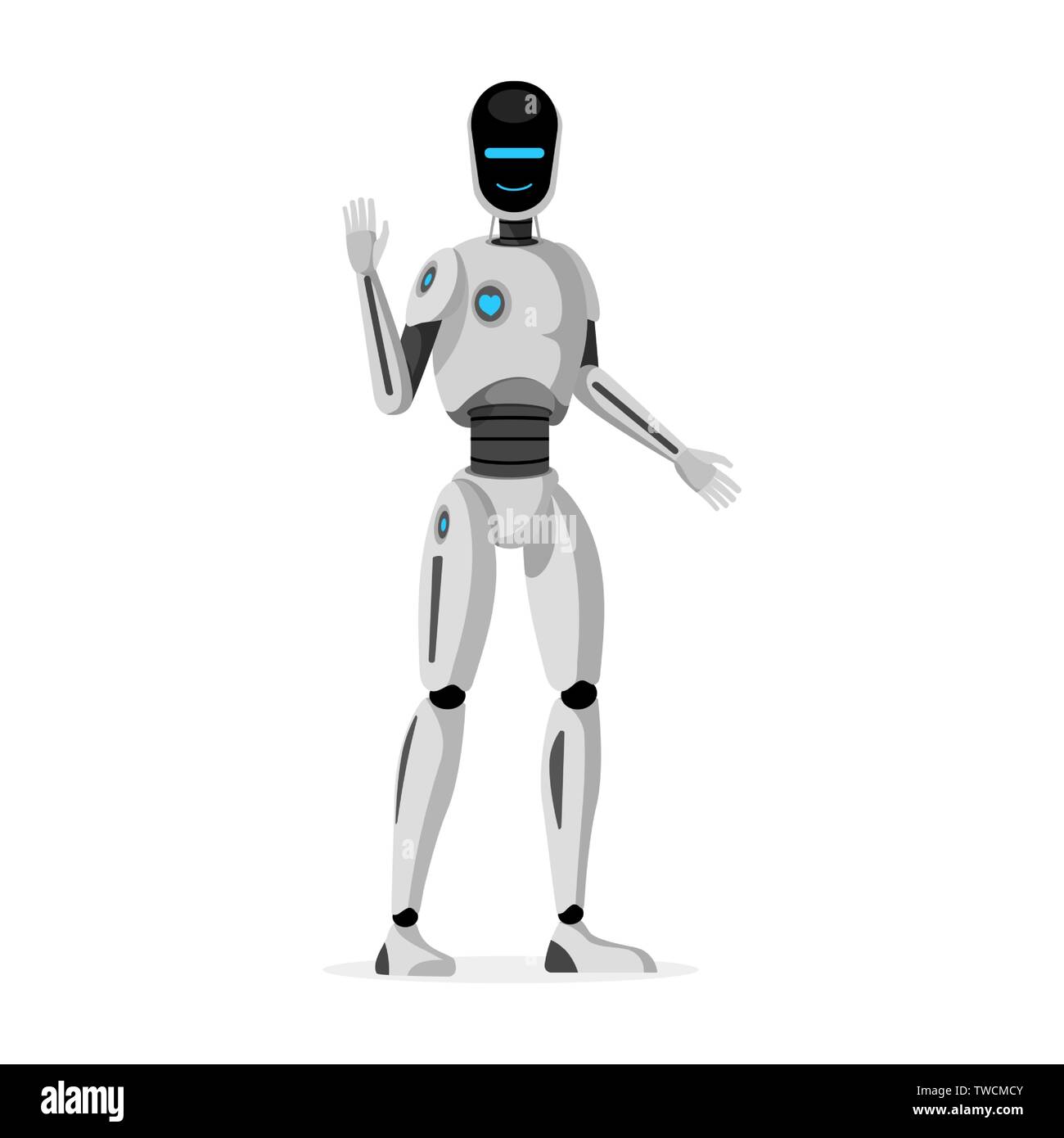 Premium AI Image  A drawing of a robot with a large body and a