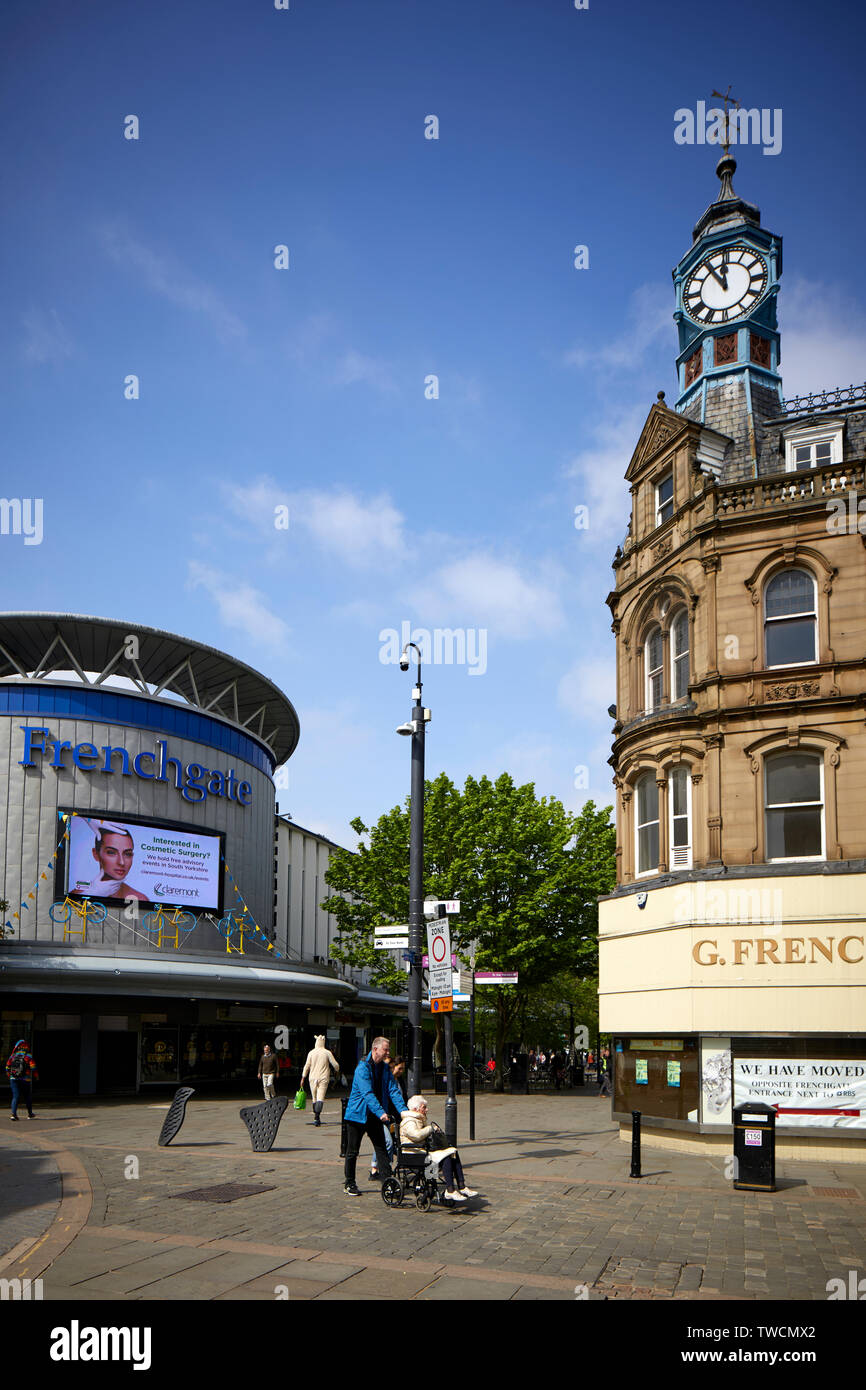 Doncaster town centre,  South Yorkshire Frenchgate shopping centre named after the street of the same name that formed one of the old gates of medieva Stock Photo