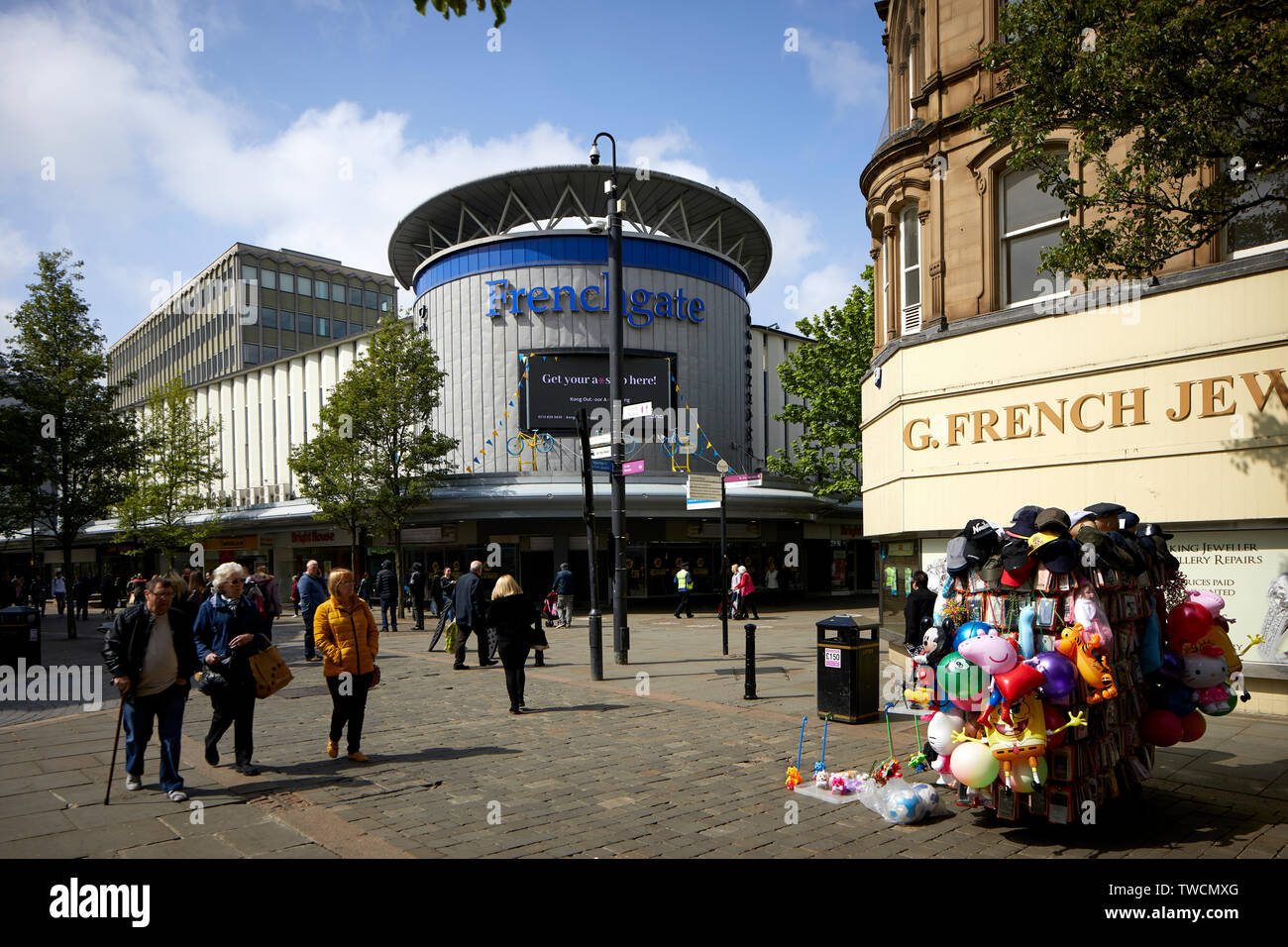 Doncaster town centre,  South Yorkshire Frenchgate shopping centre named after the street of the same name that formed one of the old gates of medieva Stock Photo