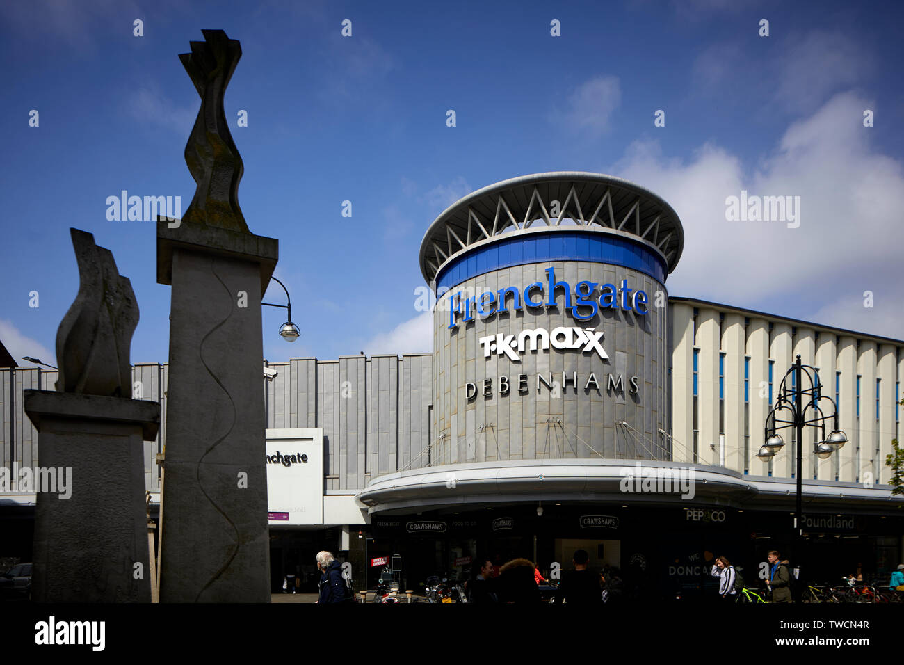 Doncaster town centre,  South Yorkshire Frenchgate shopping centre named after the street of the same name that formed one of the old gates of medieva Stock Photo