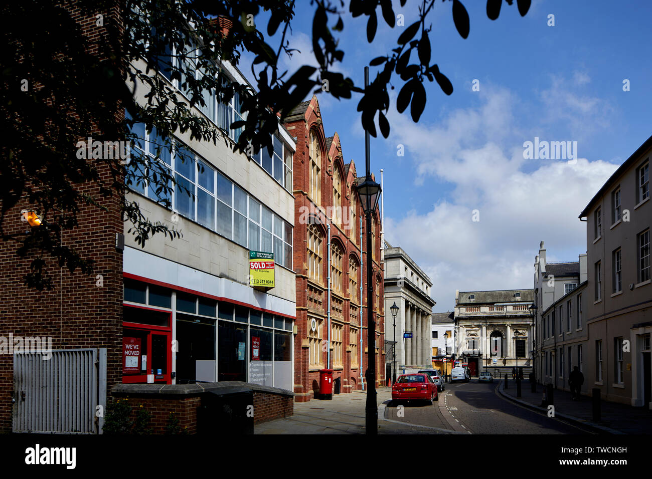 Doncaster town centre, South Yorkshire historic main Priory Place Post
