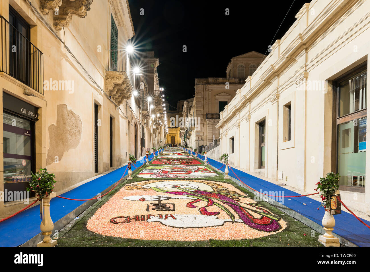 The Flower Festival of Noto in Sicily Stock Photo - Alamy